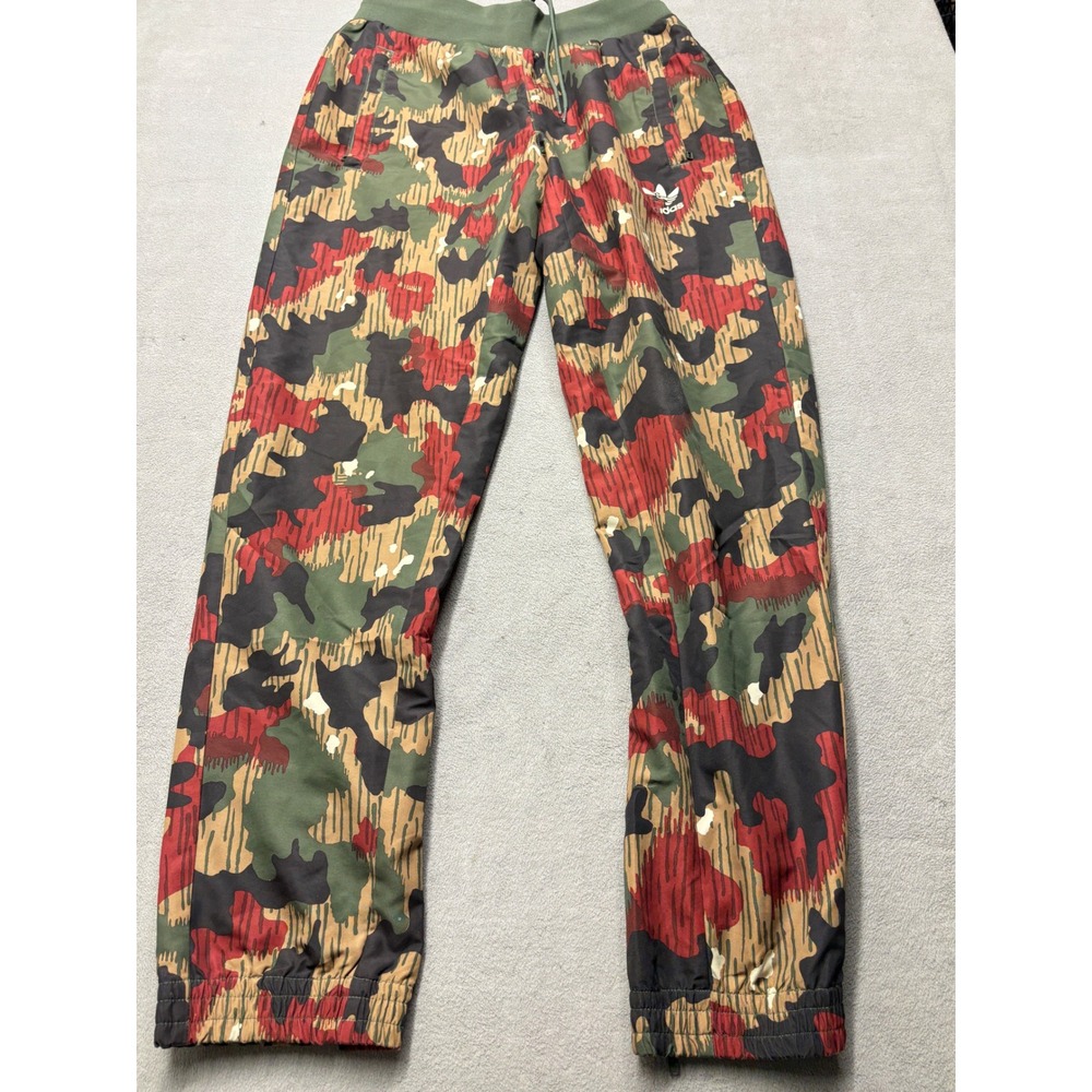 Adidas Pharrell Williams Hu Hiking Camo Track Pants Mens Medium Green Red Jogger